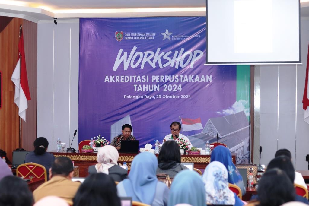 Kembangkan Perpustakaan Daerah Sesuai Standar Nasional, Dispursip Kalteng Gelar Workshop Akreditasi Perpustakaan 2024