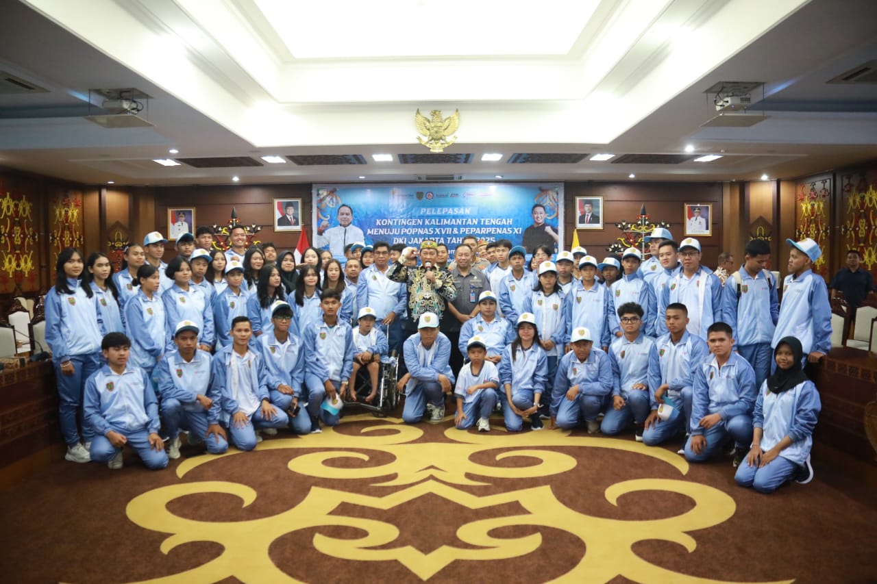 Wagub Edy Pratowo Lepas Kontingen Kalteng Menuju Ajang POPNAS dan PEPARPENAS 2025, Tekankan Semangat Juang dan Sportivitas