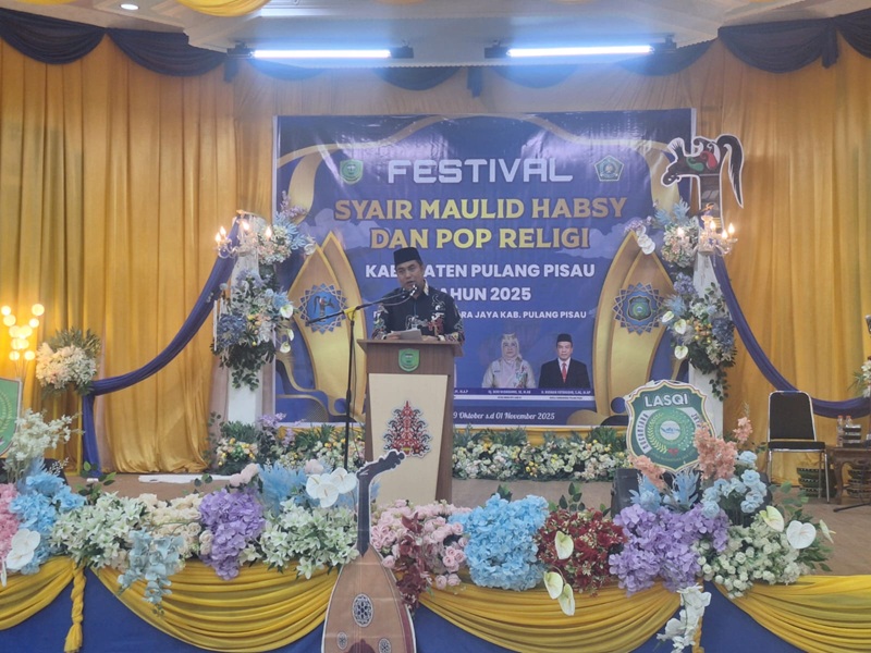 Wabup Pulang Pisau Buka Festival Religi 2025 Bukti Nyata Lestarikan Seni Islami