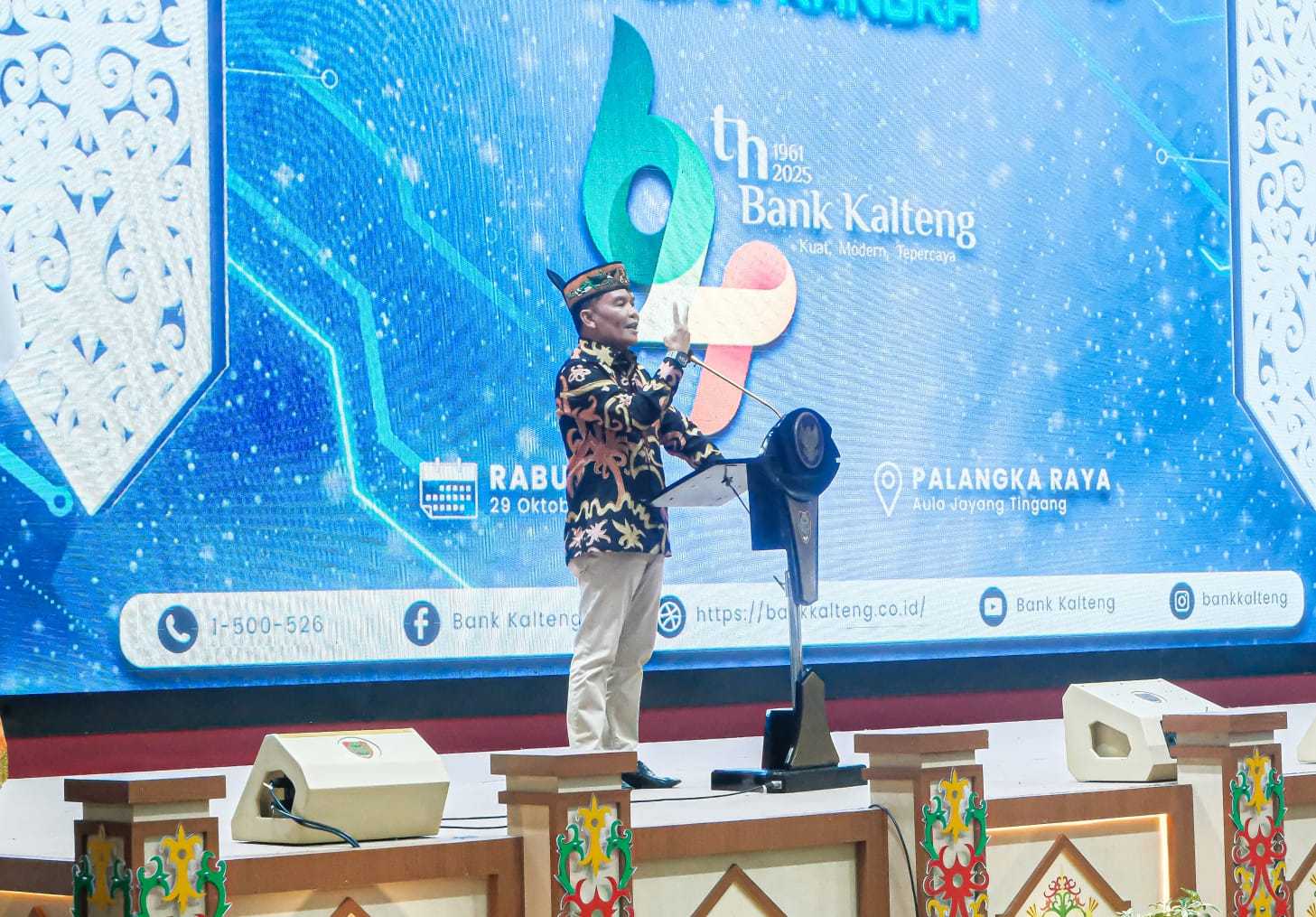 Malam Silaturahmi HUT ke-64 PT Bank Kalteng, Gubernur Agustiar Sabran Apresiasi Transformasi Digital dan Semangat Isen Mulang