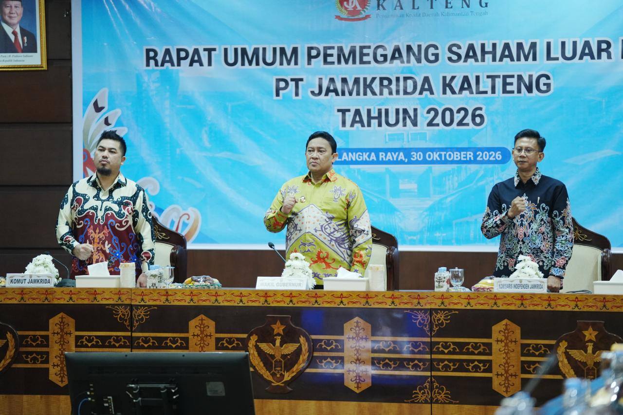 Wagub Edy Pratowo Harapkan RUPS-LB Perkuat Tata Kelola Dan Kinerja PT Jamkrida Kalteng