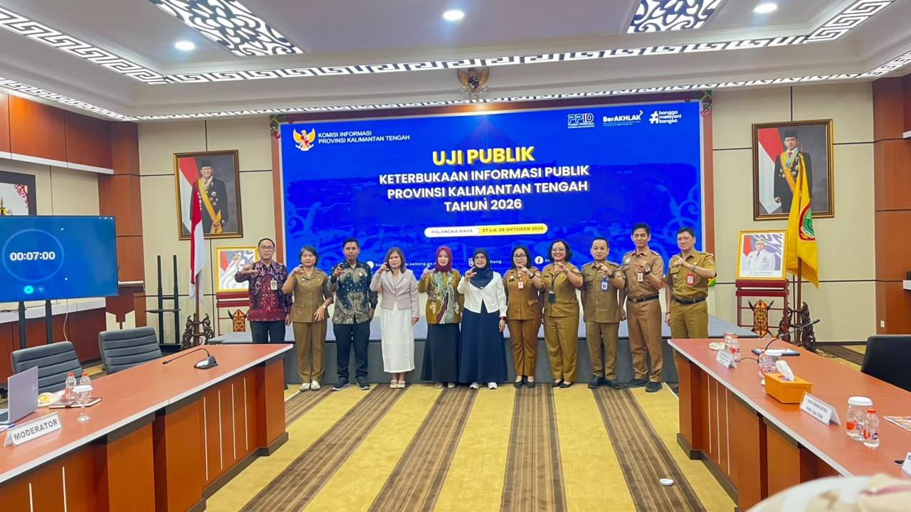 PPID Pelaksana Biro Organisasi Paparkan Inovasi, Strategi dan Komitmen Keterbukaan Informasi pada Uji Publik PPID Prov Kalimantan Tengah