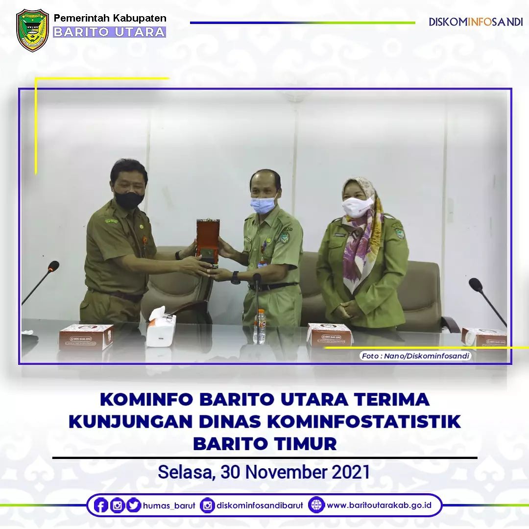 Pemkab Barut Terima Kunjungan Dinas Kominfostatistik Barito Timur