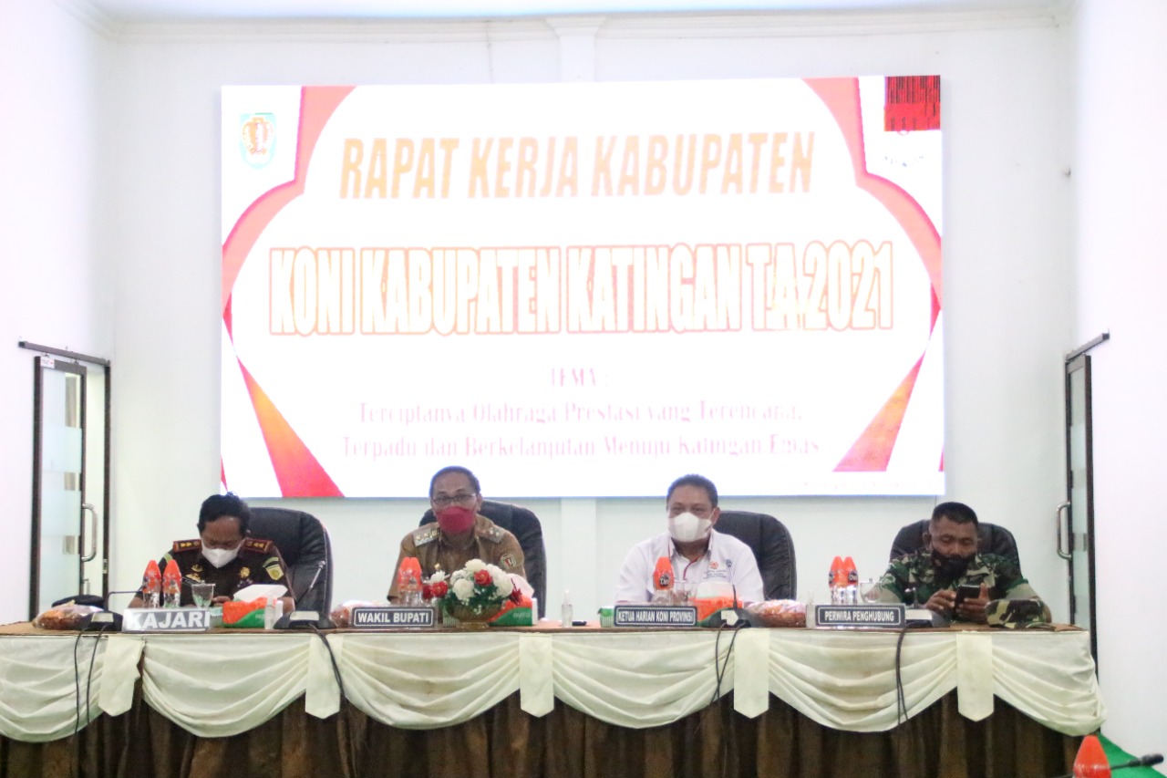 KONI Katingan Gelar Rapat Kerja Tahun Anggaran 2021