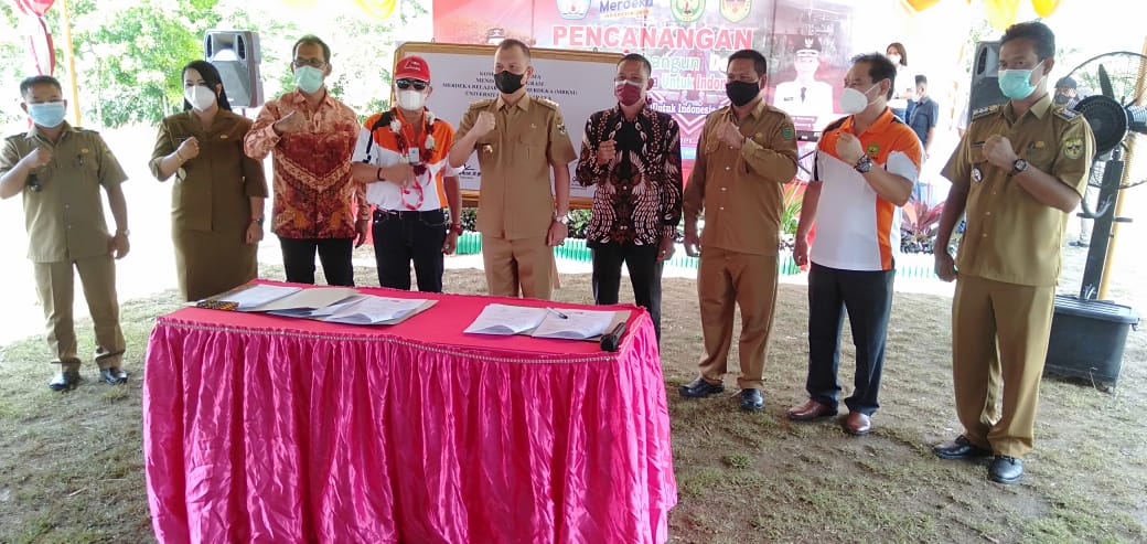 Bupati Gumas Hadiri Pencanangan UPR Membangun Desa Dalam Rangka Melaksanakan Merdeka Belajar