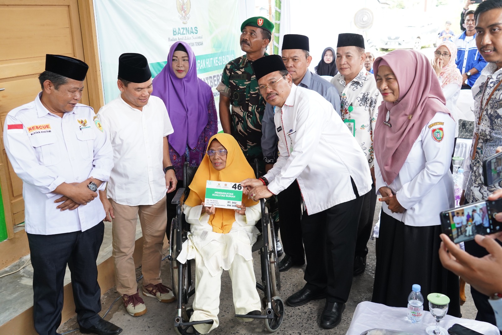 Sekda Nuryakin Hadiri Tasyakuran HUT ke-23 Baznas Prov. Kalteng sekaligus Penyerahan Rumah Layak Huni