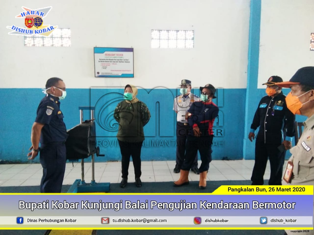 Bupati Kunjungi Balai PKB Dishub Kobar