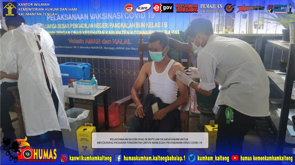 UKK Kotawaringin Barat Ikuti Vaksinasi Tahap Kedua