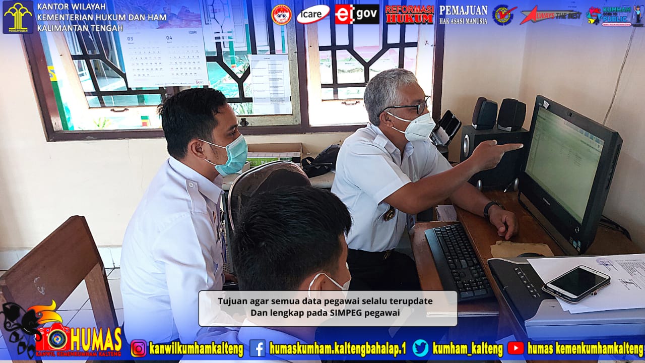Berbenah, Bapas Muara Teweh Lengkapi Data SIMPEG