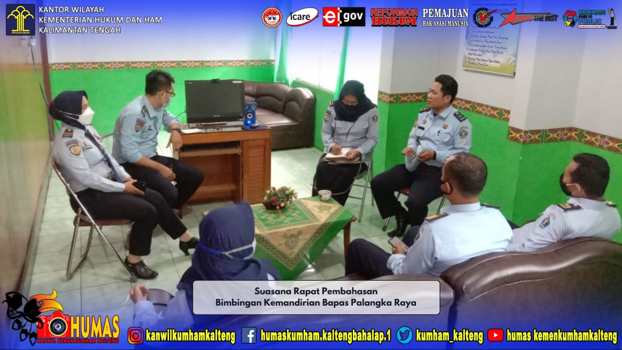 Persiapkan Bimbingan Kemandirian Klien, Bapas Palangka Raya Gelar Rapat Persiapan 
