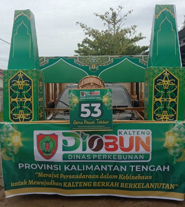 Disbun Turut Meriahkan Pawai Gema Takbir Bersama Gubernur Kalteng Sambut Hari Raya Idulfitri 1446 H
