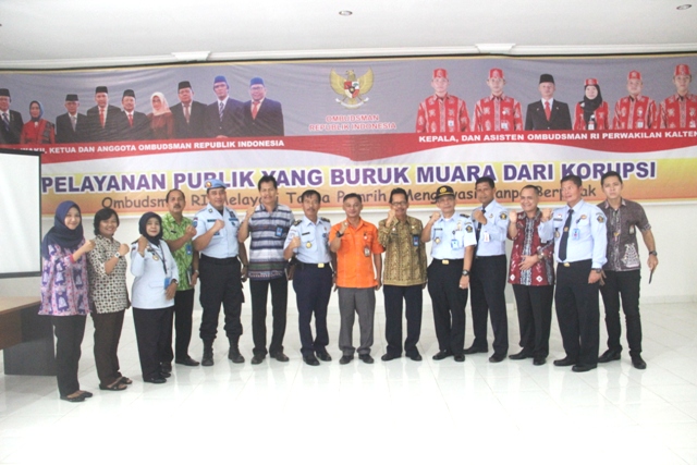 Wujudkan Wilayah WBK/WBBM Kanwil Kemenkumham Kalteng Sharing Pelayanan Publik Yang Baik  Ke Ombudsman RI Perwakilan Kalteng