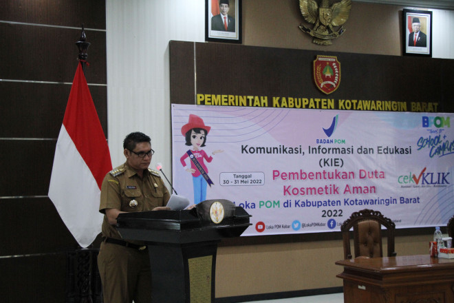 Pj Bupati Dukung Kegiatan Pemilihan Duta Kosmetik Aman Kobar