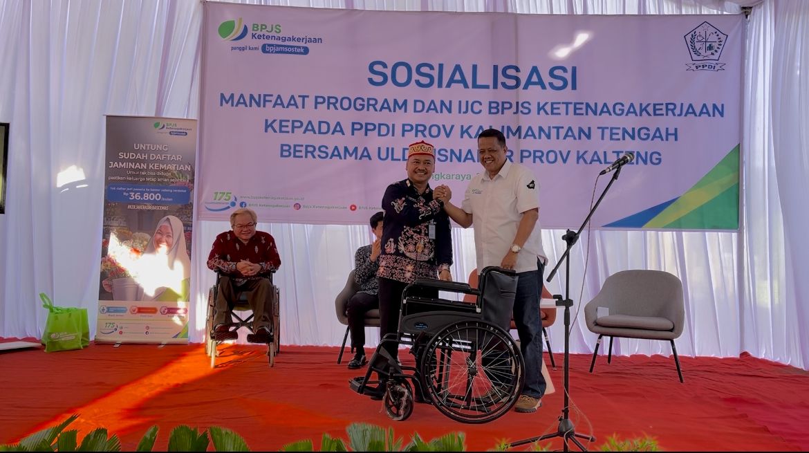 Disnakertrans Prov. Kalteng dan BPJS Ketenagakerjaan Sosialisasikan Program Jamsostek ke Penyandang Disabilitas