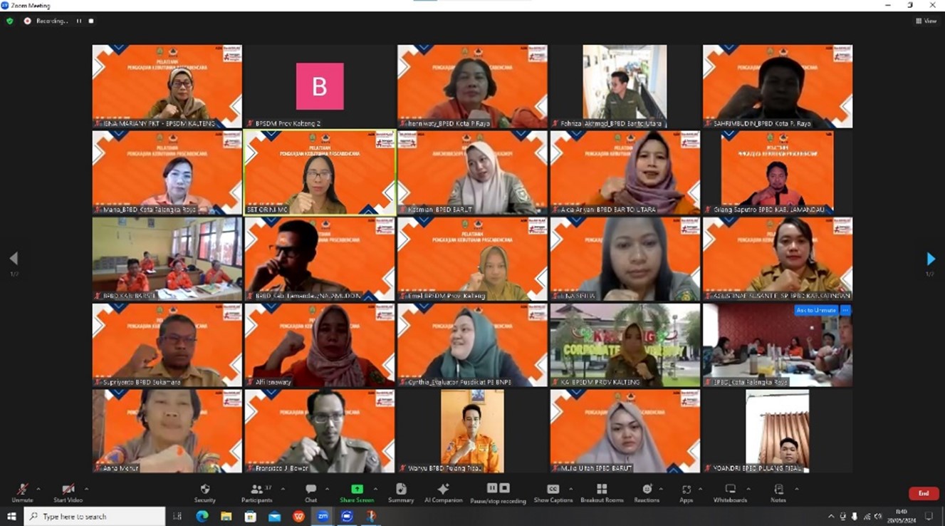 Tingkatkan Kesiapsiagaan, BPSDM Kalimantan Tengah Gelar Pelatihan JITUPASNA untuk Penanggulangan Bencana