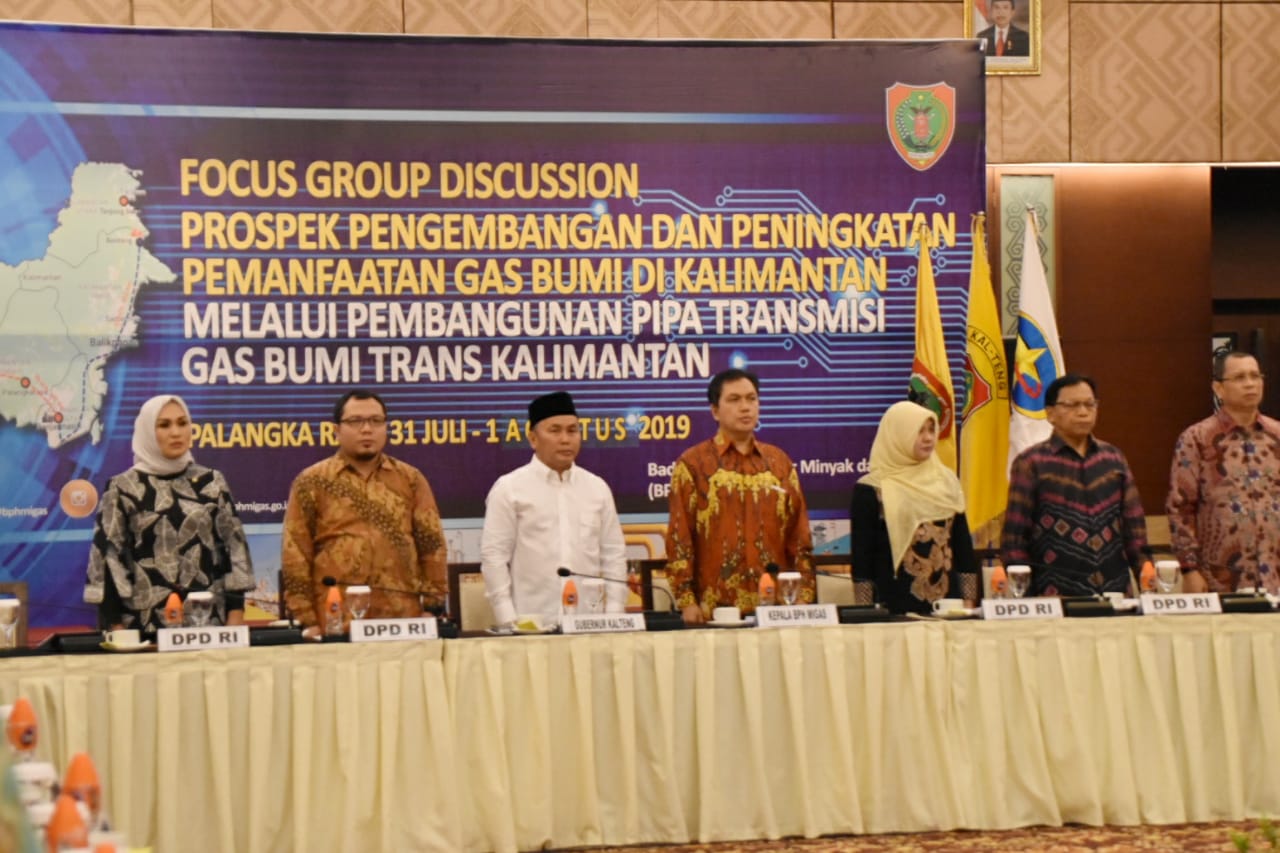 Pemprov kalteng dan BPH MIGAS selenggarakan FGD terkait Pipa Transmisi Gas Bumi Trans Kalimantan