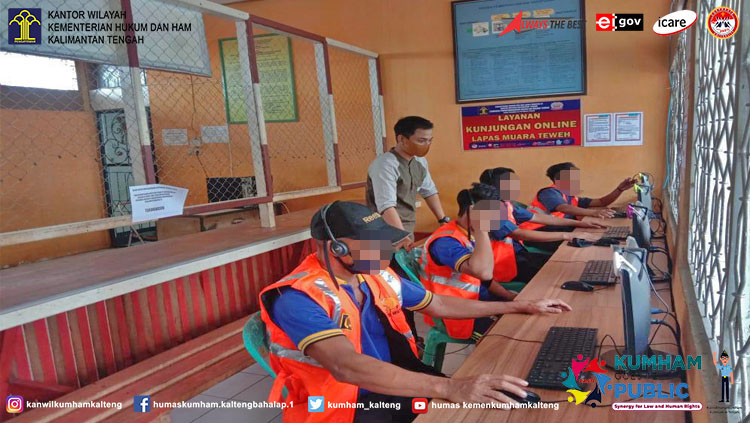 Lapas Muara Teweh Tetap Berikan Layanan Video Call dan Titipan Makanan di Moment Idul Adha