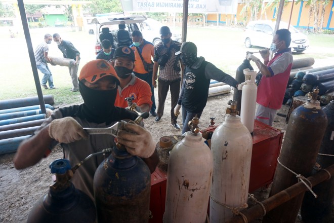 Alami Kelangkaan, Pemkab Kobar Suplai Oksigen ke Beberapa Daerah di Wilayah Kalteng