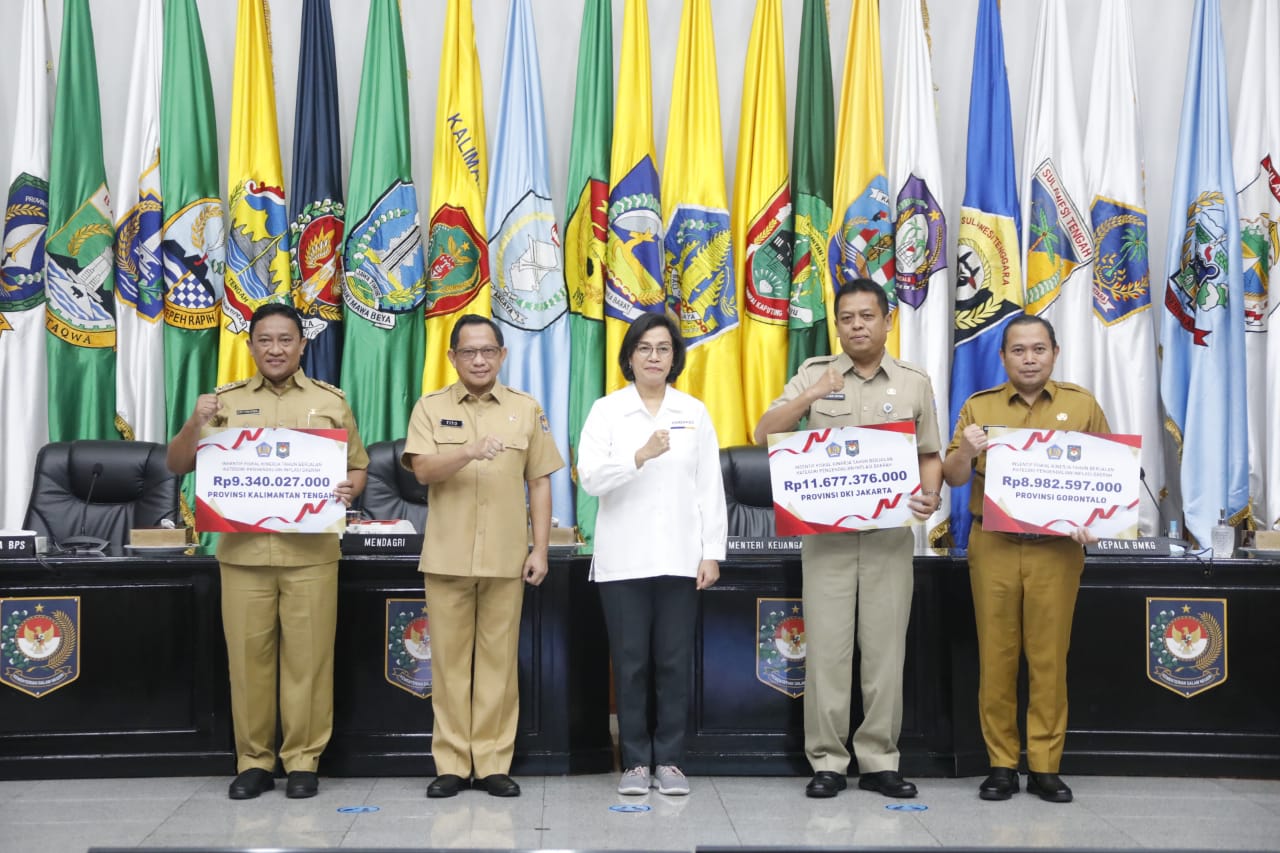 Pemprov Kalteng Terima Insentif Fiskal Kinerja Pengendalian Inflasi Daerah 