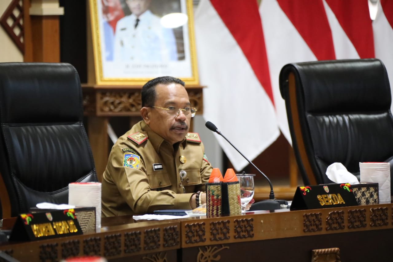 Sekda Kalteng Ikuti Rakor Pengendalian Inflasi Daerah dan Penyerahan Insentif Fiskal Kinerja Pengendalian Inflasi Daerah Periode I Secara Virtual