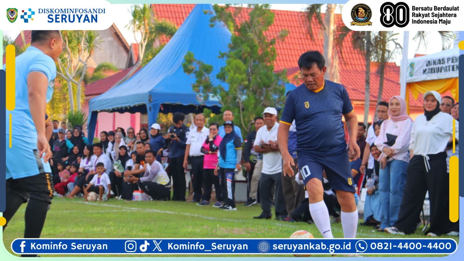 Dalam Rangka HUT ke-23 Kabupaten Seruyan, Bupati Buka Turnamen Sepak Bola Mini Putri