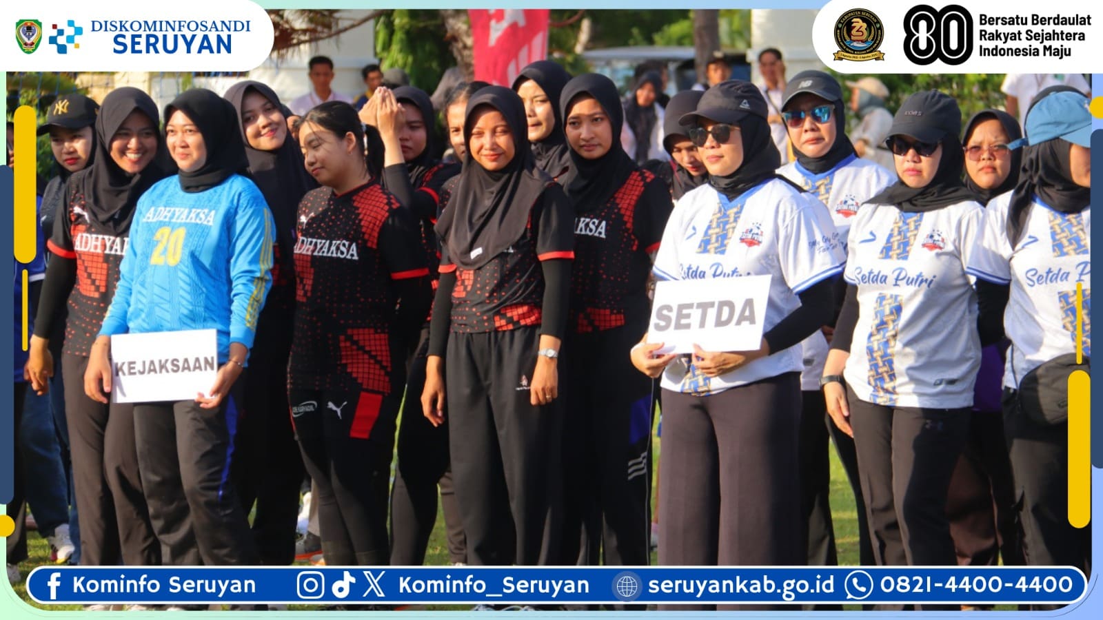 Dalam Rangka HUT ke-23 Kabupaten Seruyan, Bupati Buka Turnamen Sepak Bola Mini Putri