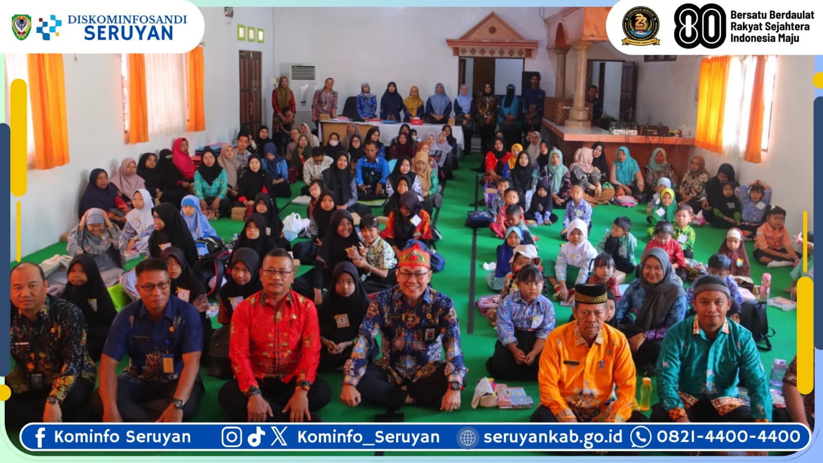Asisten Perekonomian dan Pembangunan Kabupaten Seruyan Buka Lomba Mewarnai, Dorong Kreativitas Anak Sejak Dini