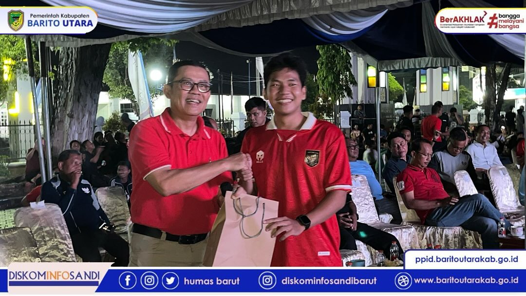 Pemkab Barito Utara Gelar Nobar Piala AFF U-23 Indonesia Vs Vietnam