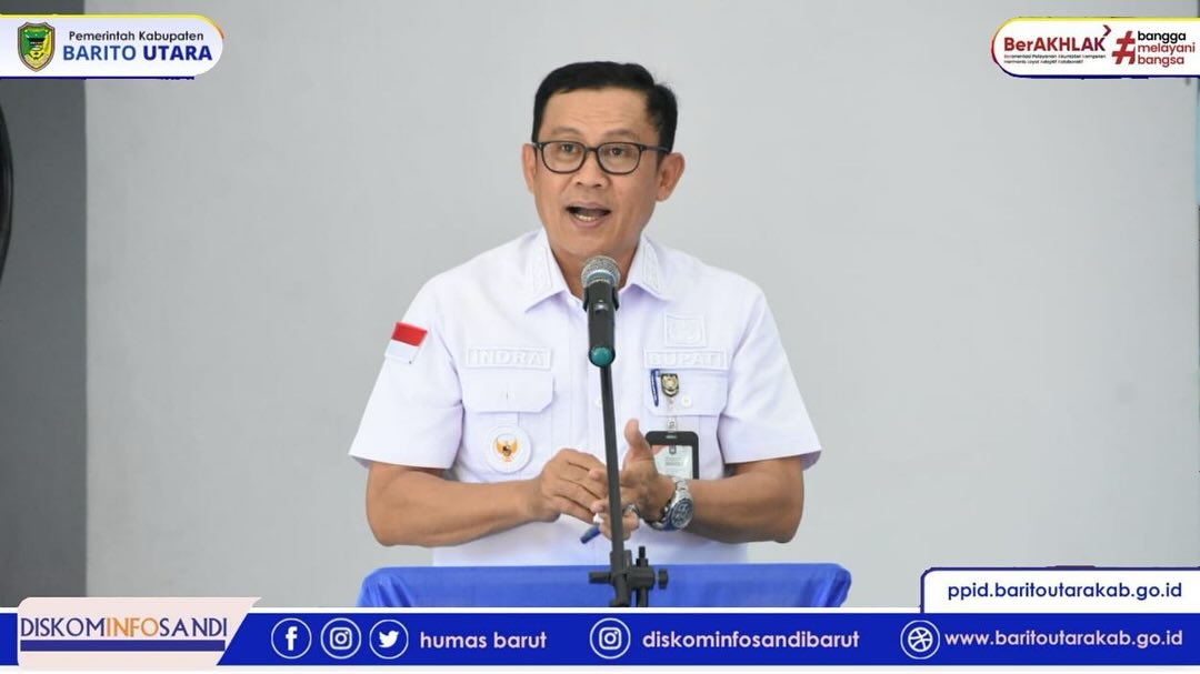 Pj. Bupati Barito Utara Laksanakan Kunjungan Kerja ke Kecamatan Gunung Timang Dalam Rangka Kesiapan PSU Pilkada 2025