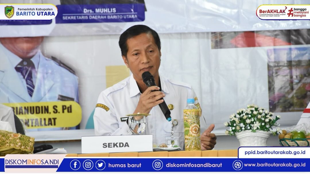 Pj. Bupati Barito Utara Laksanakan Kunjungan Kerja ke Kecamatan Gunung Timang Dalam Rangka Kesiapan PSU Pilkada 2025