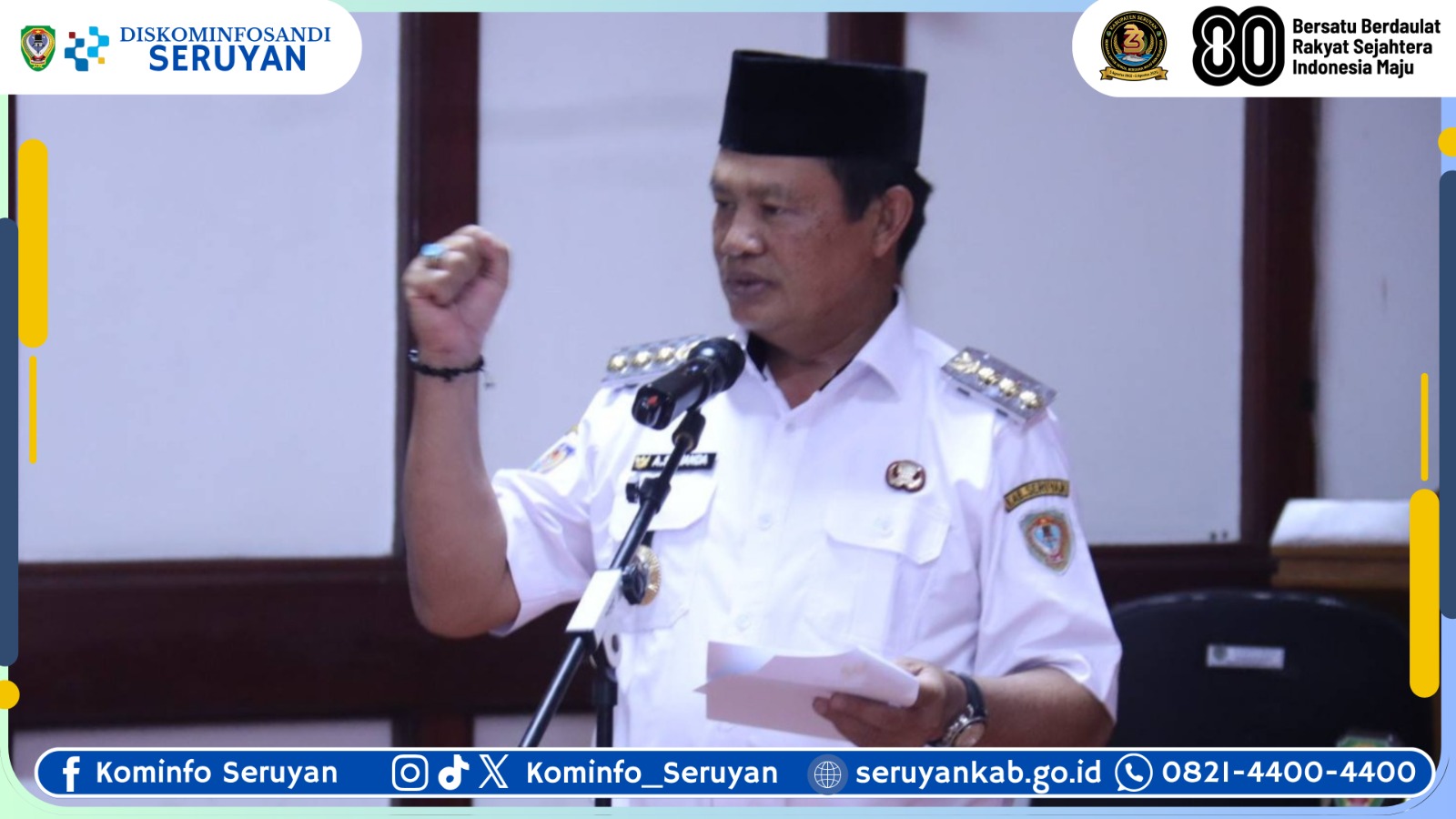 Pastikan Roda Pemerintahan Berjalan, Bupati Seruyan Lantik 10 Penjabat Kepala Desa
