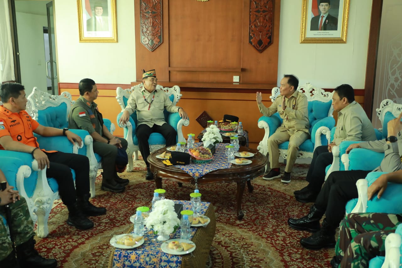 Gubernur Agustiar Sambut Menkopolkam, Kalteng Matangkan Kesiapsiagaan Karhutla