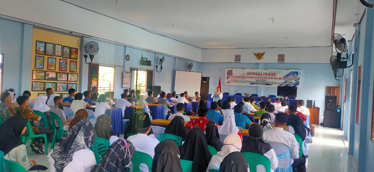 Inspektorat Prov Kalteng Sosialisasikan Pergub 21 Tahun 2021 Kepada Guru dan Siswa SMA/SMK dan SLB  se-Kotim
