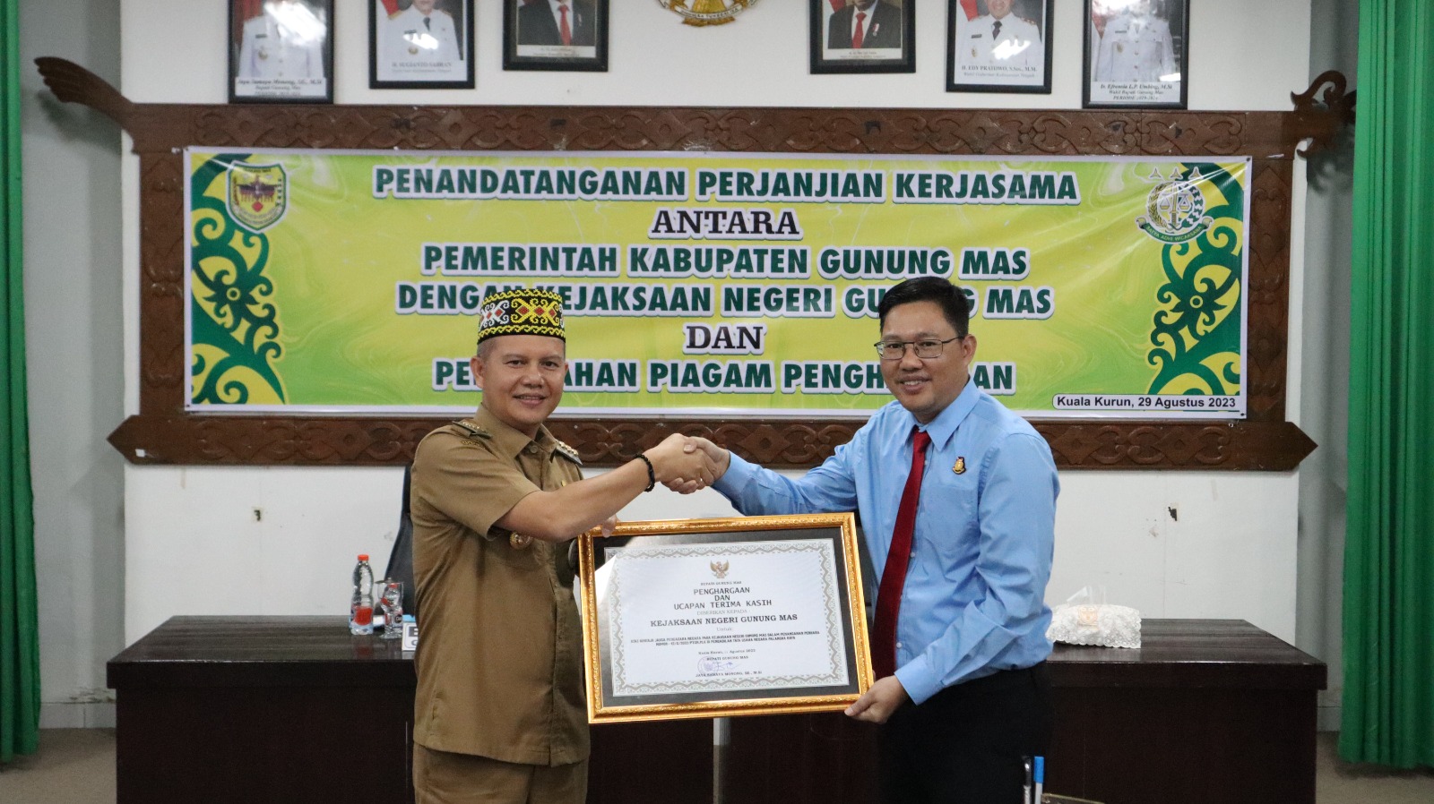 Pemkab bersama Kejaksaan Negeri Gumas Jalin Kerja Sama di bidang Hukum