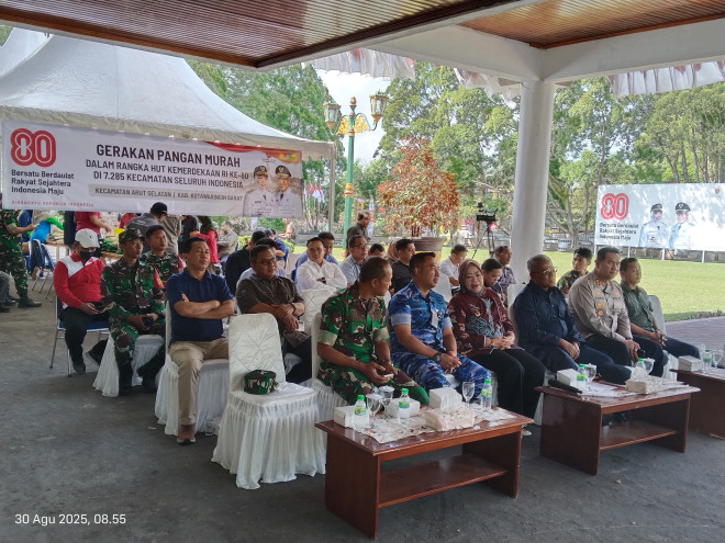 Pemkab Kobar Gelar Gerakan Pangan Murah Serentak Sambut HUT RI ke-80