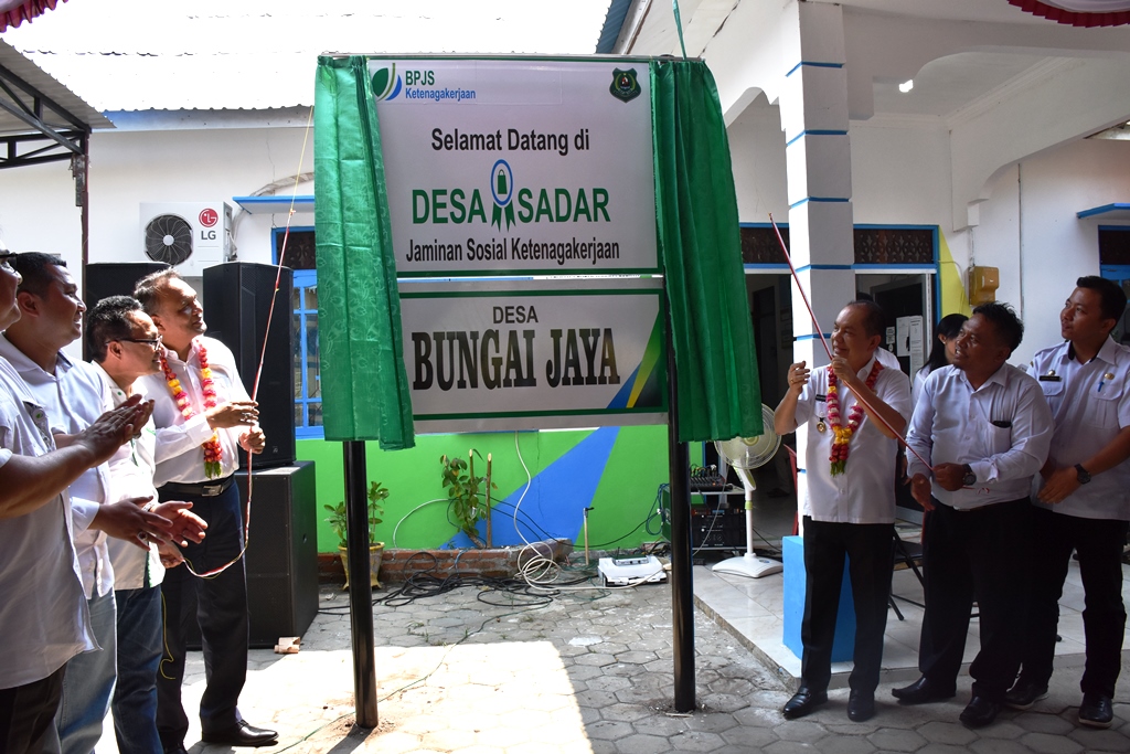 Bupati Kapuas Resmikan Desa Sadar BPJS Ketenagakerjaan