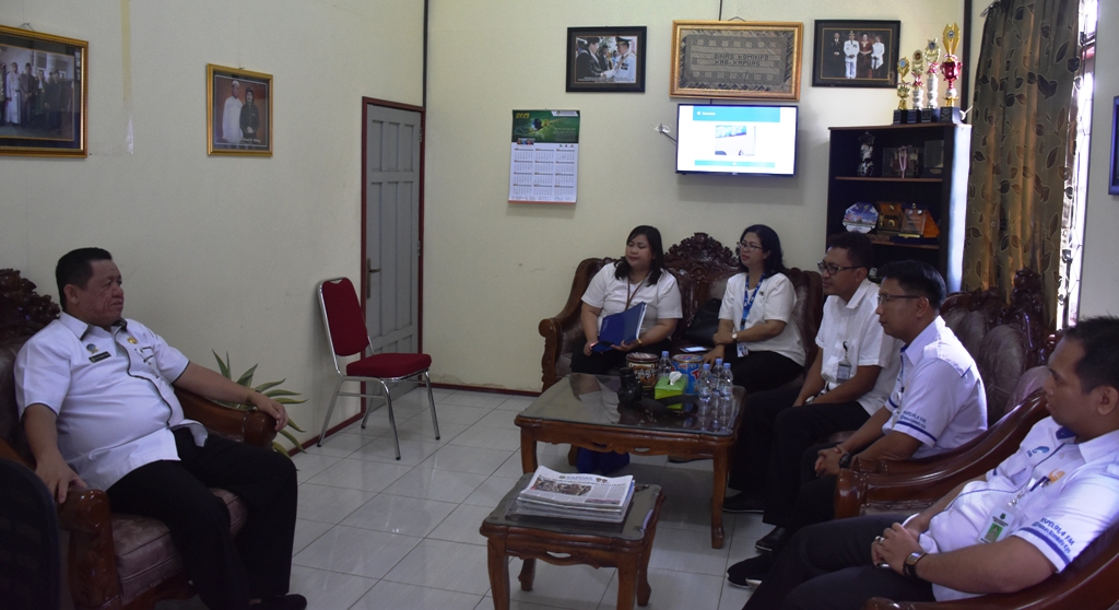 TVRI Kalteng Silaturahmi dengan Diskominfo Kapuas