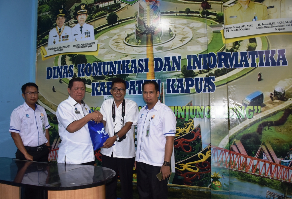 TVRI Kalteng Silaturahmi dengan Diskominfo Kapuas