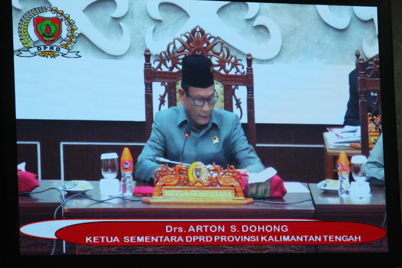 Plt Sekda Prov. Kalteng M. Katma F. Dirun Hadiri Rapur ke-2 Masa Persidangan I Tahun Sidang 2024