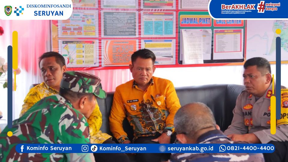 Pastikan Kesiapan Personel, Bupati Seruyan Tinjau Pos Terpadu Pengamanan Nataru